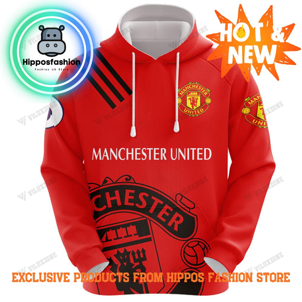 Manchester United Red 3D Full Printing Hoodie