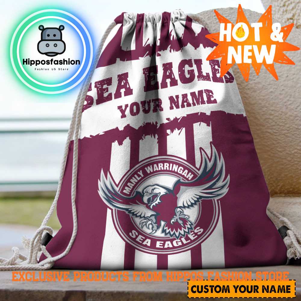 Manly Warringah Sea Eagles NRL Personalized Backpack Bag