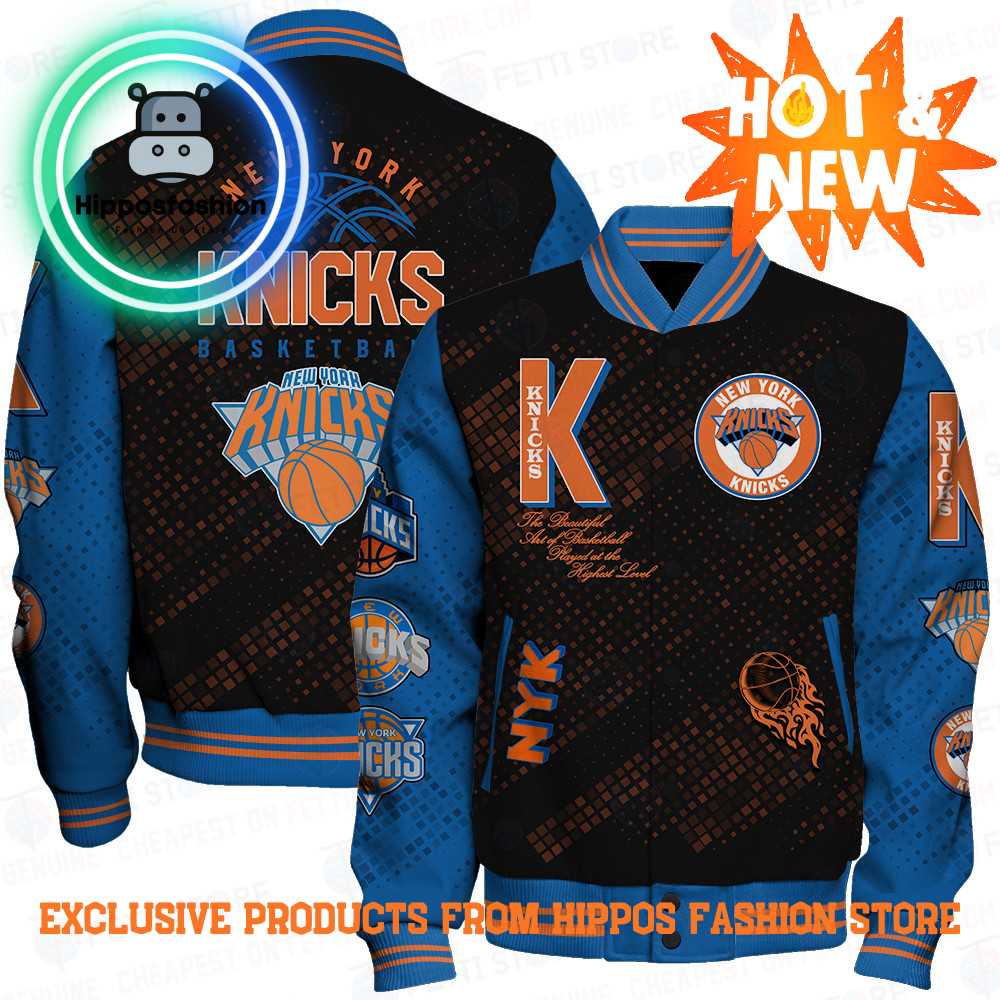 New York Knicks NBA Baseball Jacket