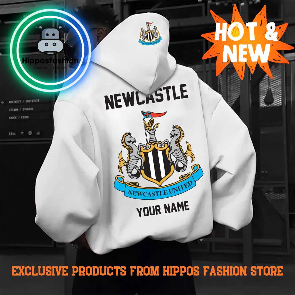 Newcastle United EPL Special Personalized New White Hoodie