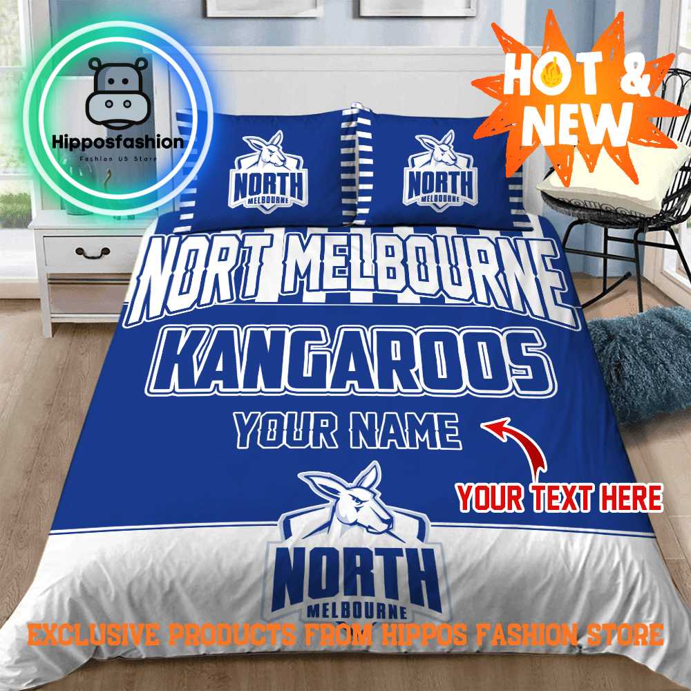 North Melbourne AFL Personalized Bedding Set