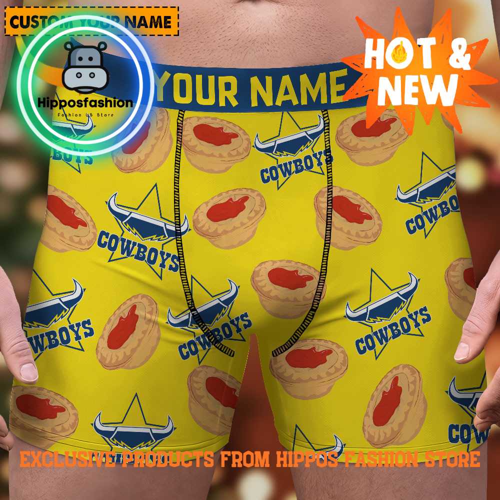 North Queensland Cowboys NRL Cookies Personalized Boxer