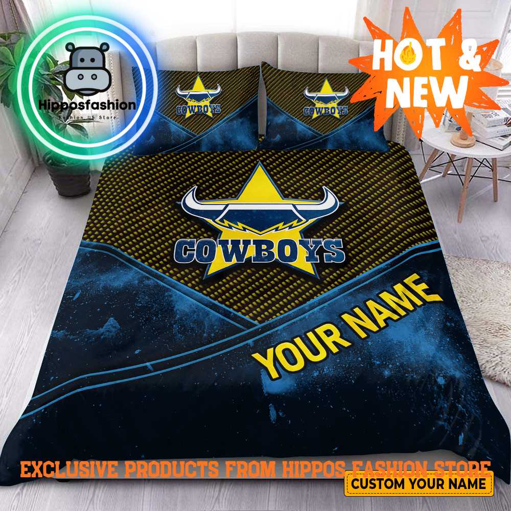 North Queensland Cowboys New NRL Custom Name Bedding Set