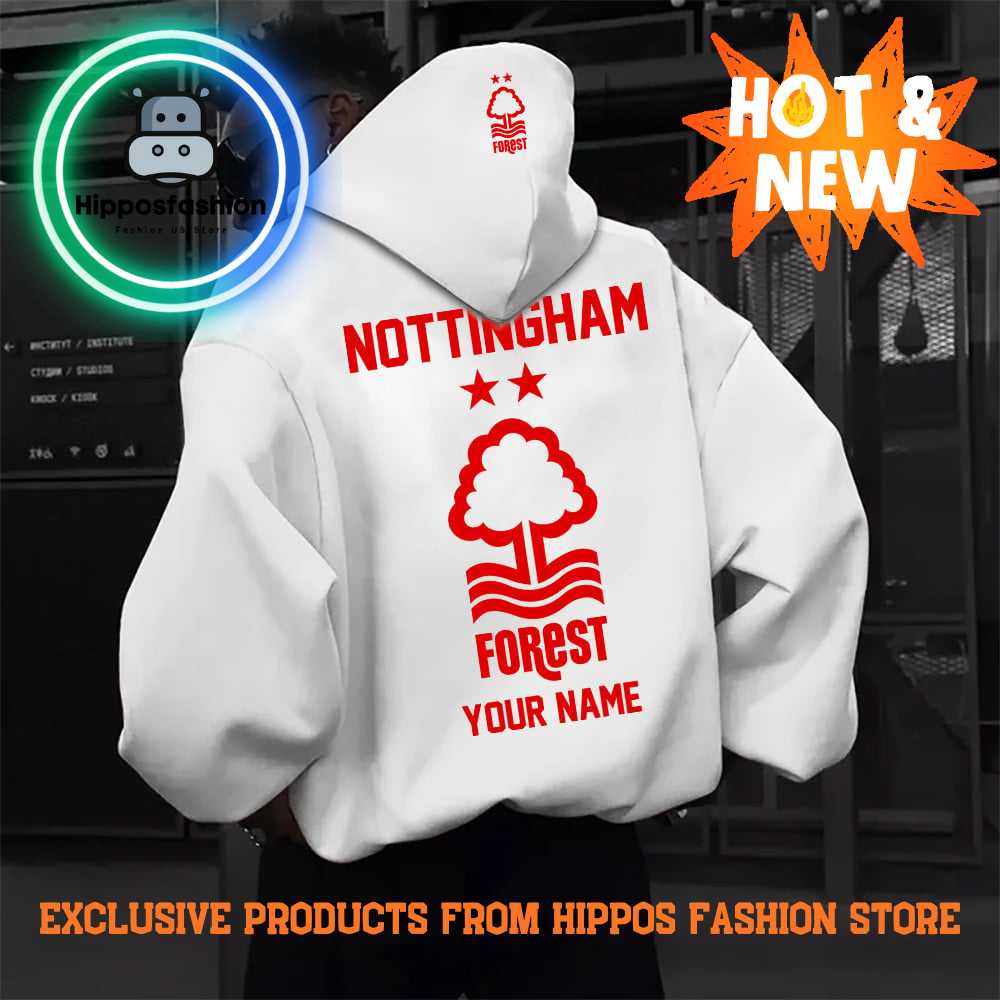 Nottingham Forest EPL Special Personalized New White Hoodie