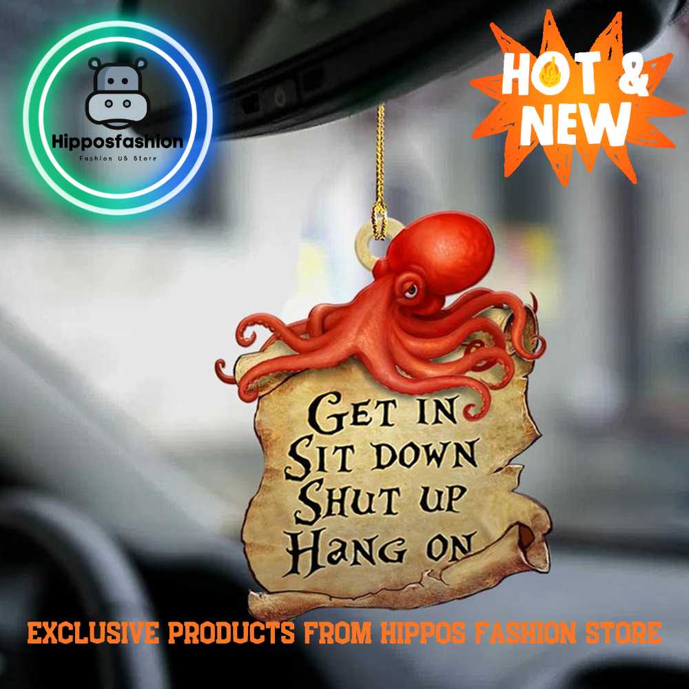 Octopus Get In Octopus Lover Two Sided Car Ornament