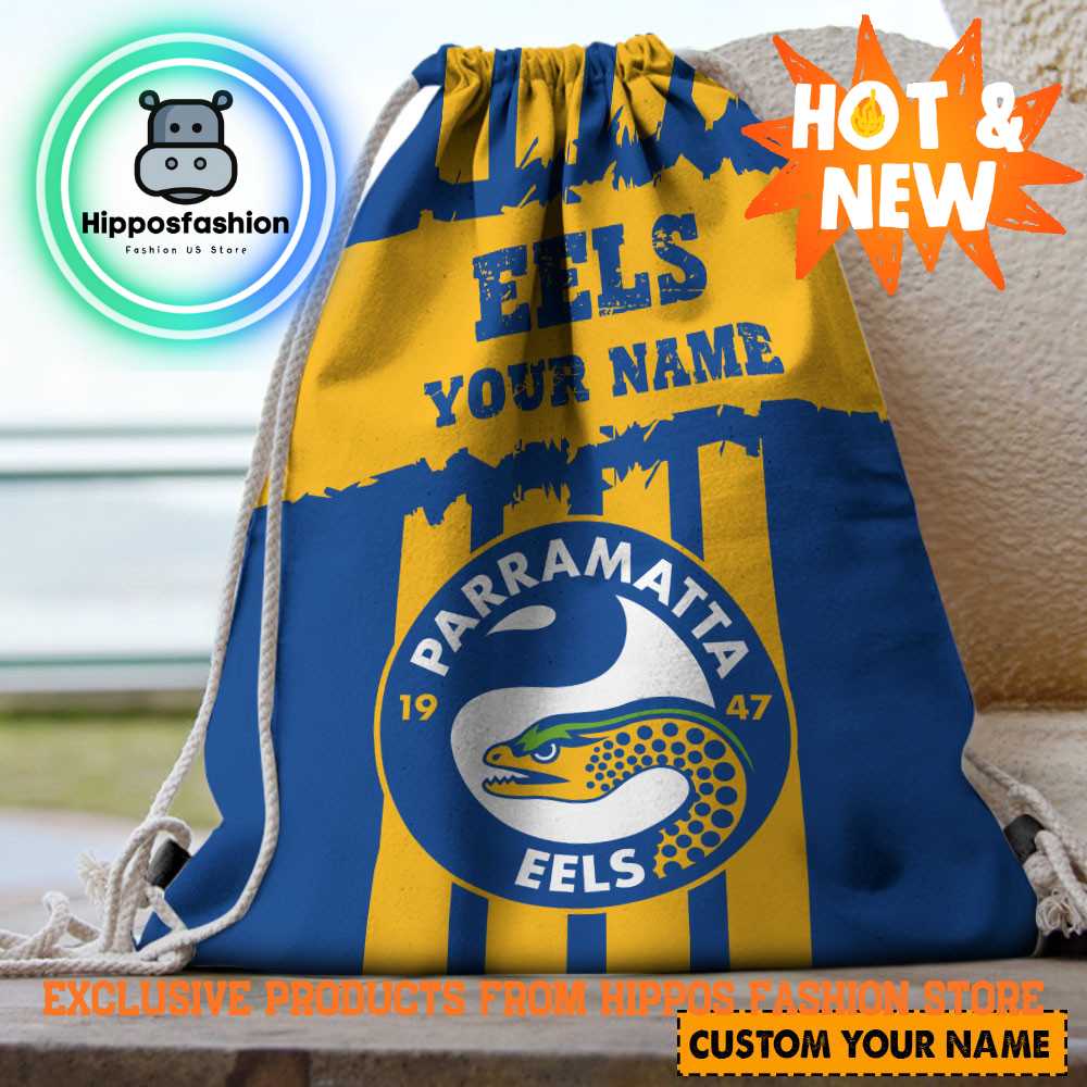 Parramatta Eels NRL Custom Name Backpack Bag