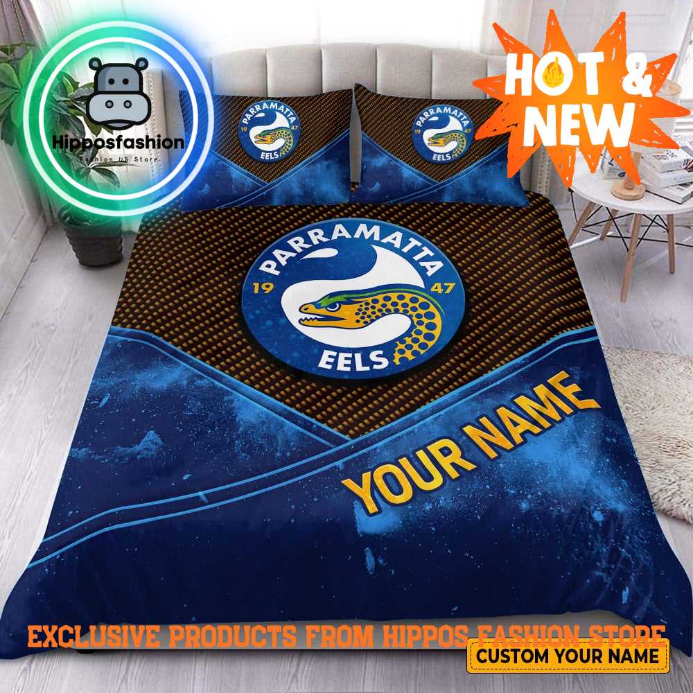 Parramatta Eels New NRL Custom Name Bedding Set