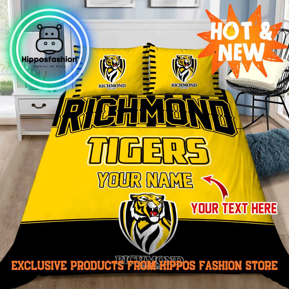 Richmond Tigers AFL Personalized Bedding Set