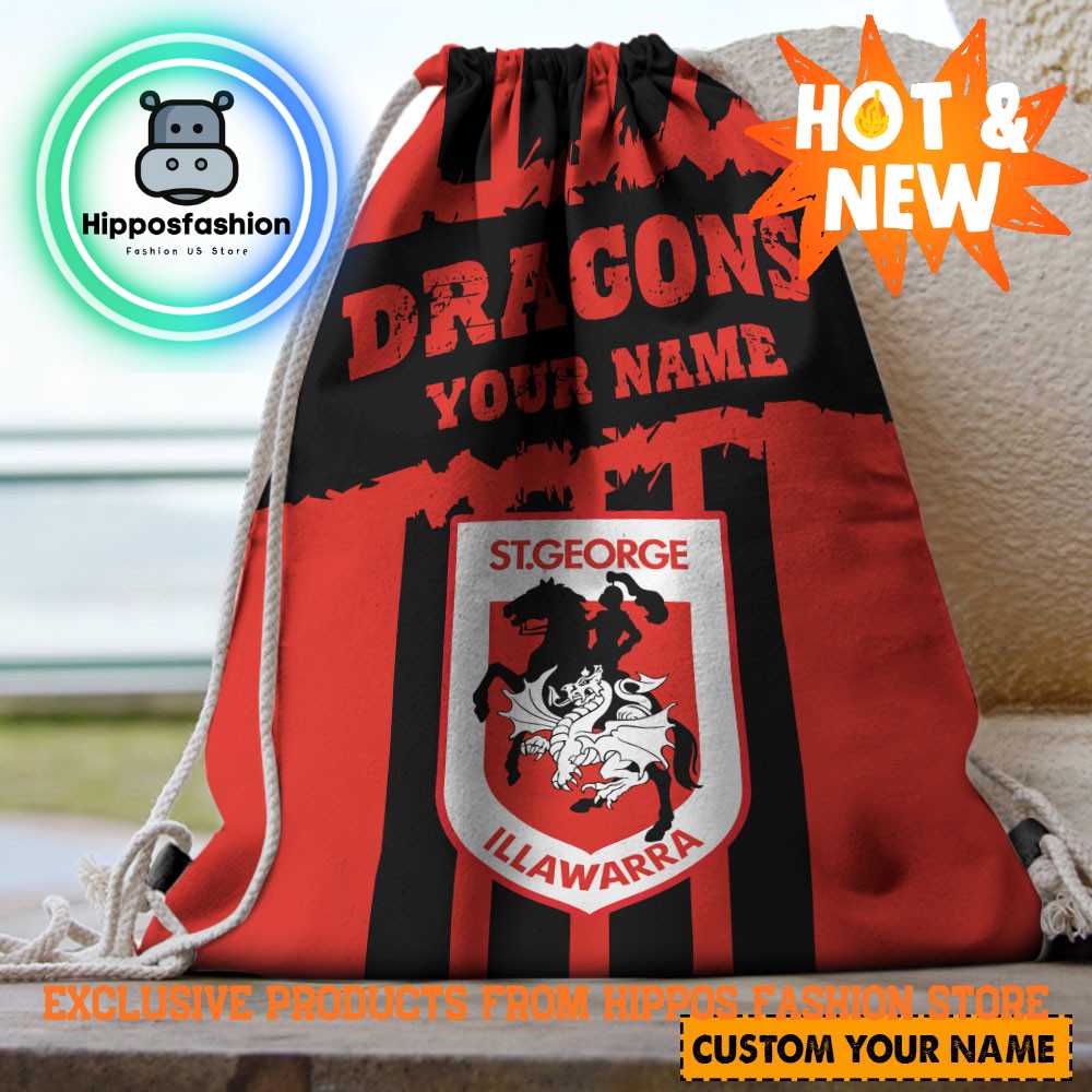 St George Illawarra Dragons NRL Personalized Backpack Bag