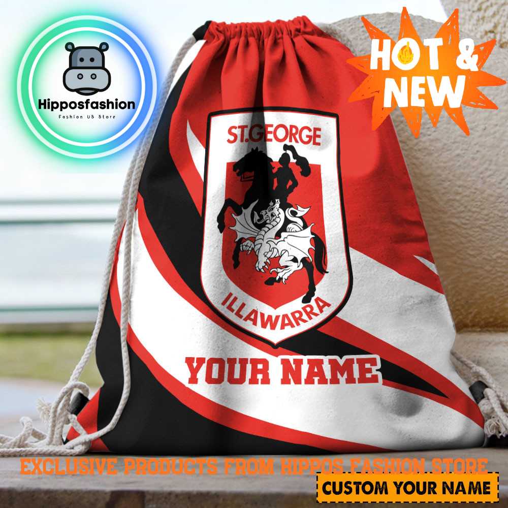 St George Illawarra Dragons Personalized Backpack Bag