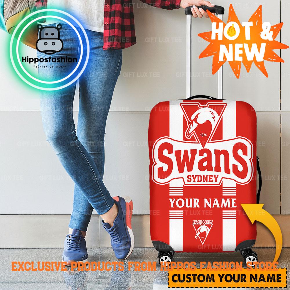Sydney Swans AFL Custom Name Luggage Cover