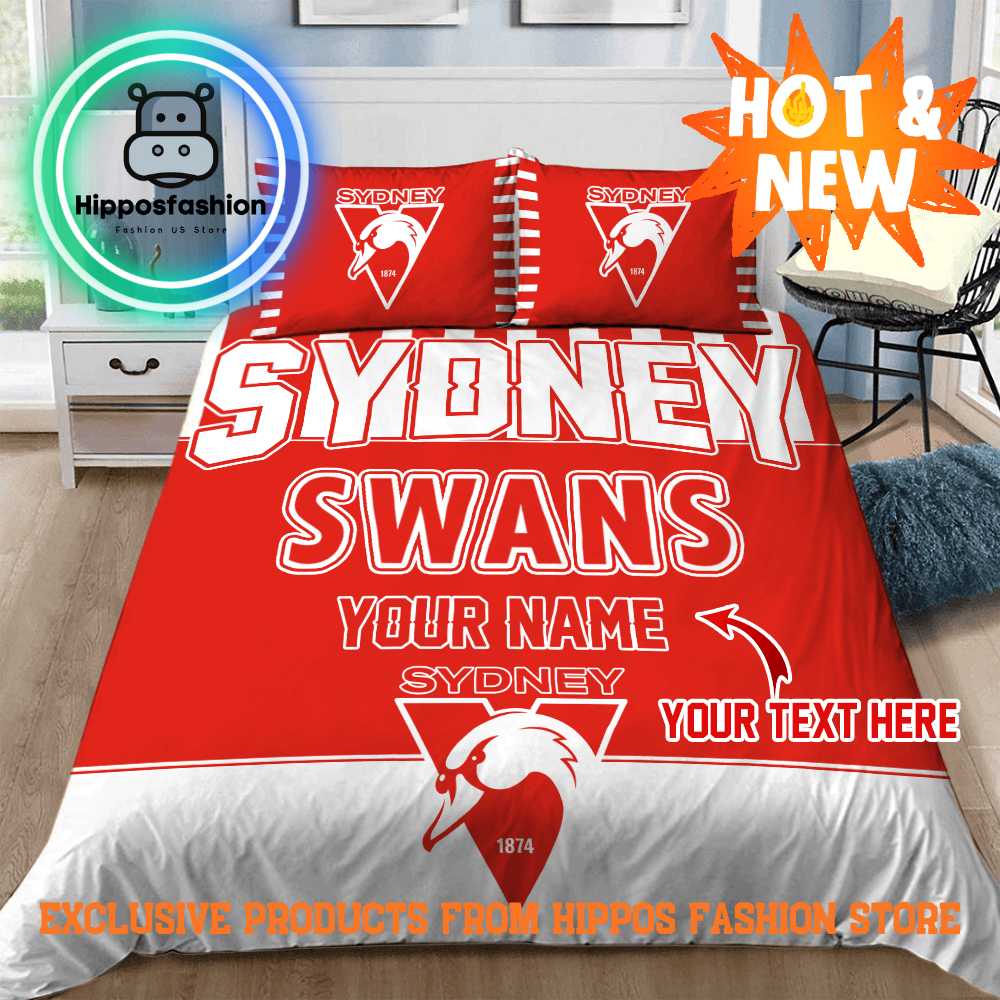 Sydney Swans AFL Personalized Bedding Set