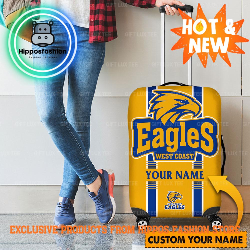 West Coast Eagles AFL Custom Name Luggage Cover