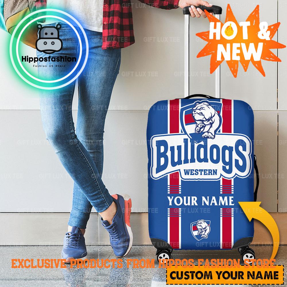 Western Bulldogs AFL Custom Name Luggage Cover