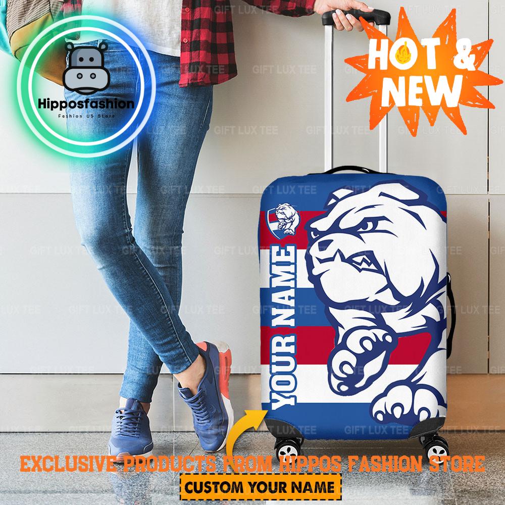 Western Bulldogs AFL Logo Personalized Luggage Cover