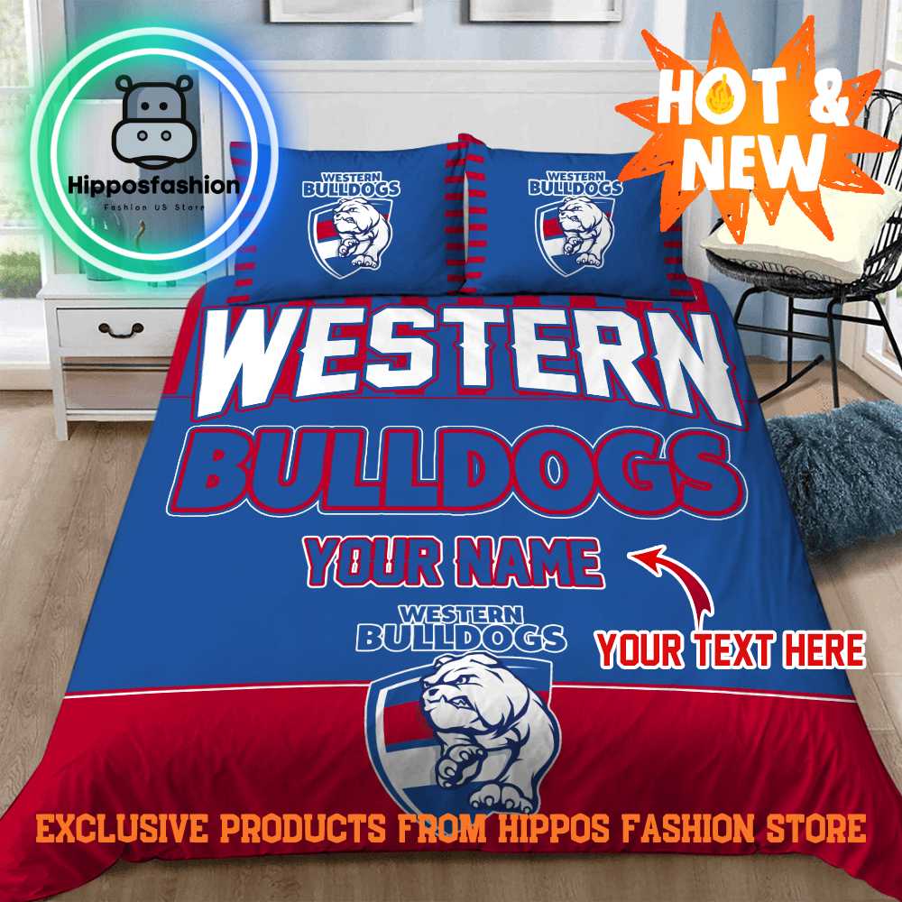 Western Bulldogs AFL Personalized Bedding Set