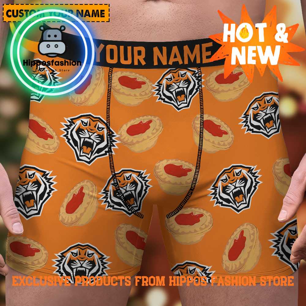 Wests Tigers NRL Cookies Personalized Boxer