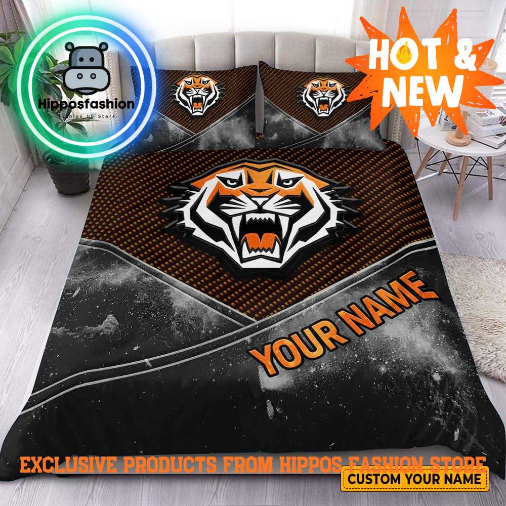 Wests Tigers New NRL Custom Name Bedding Set