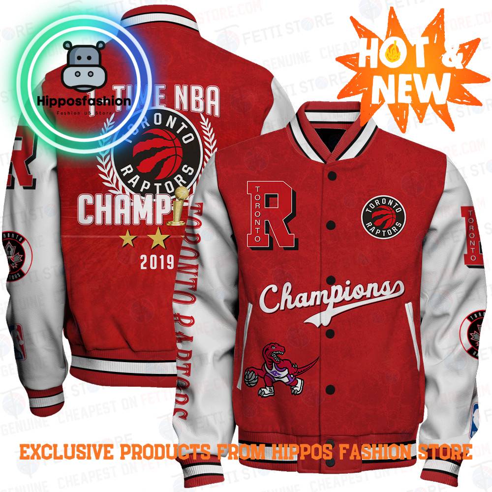 Toronto Raptors NBA Champions Print Varsity Jacket