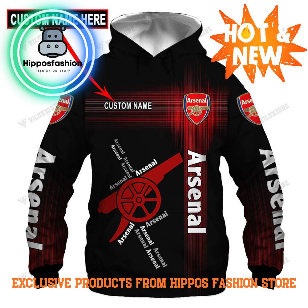 Arsenal As Full Printing Custom Name Hoodie