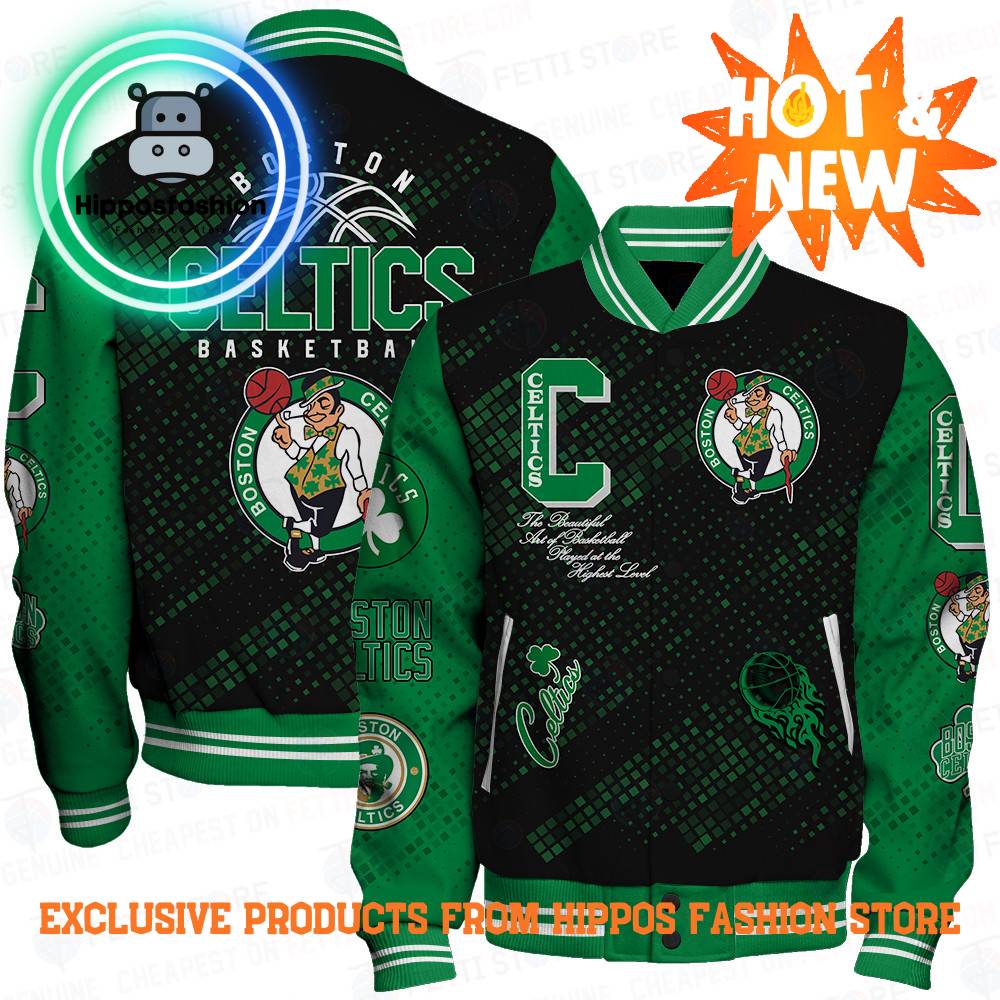 Boston Celtics NBA Baseball Jacket