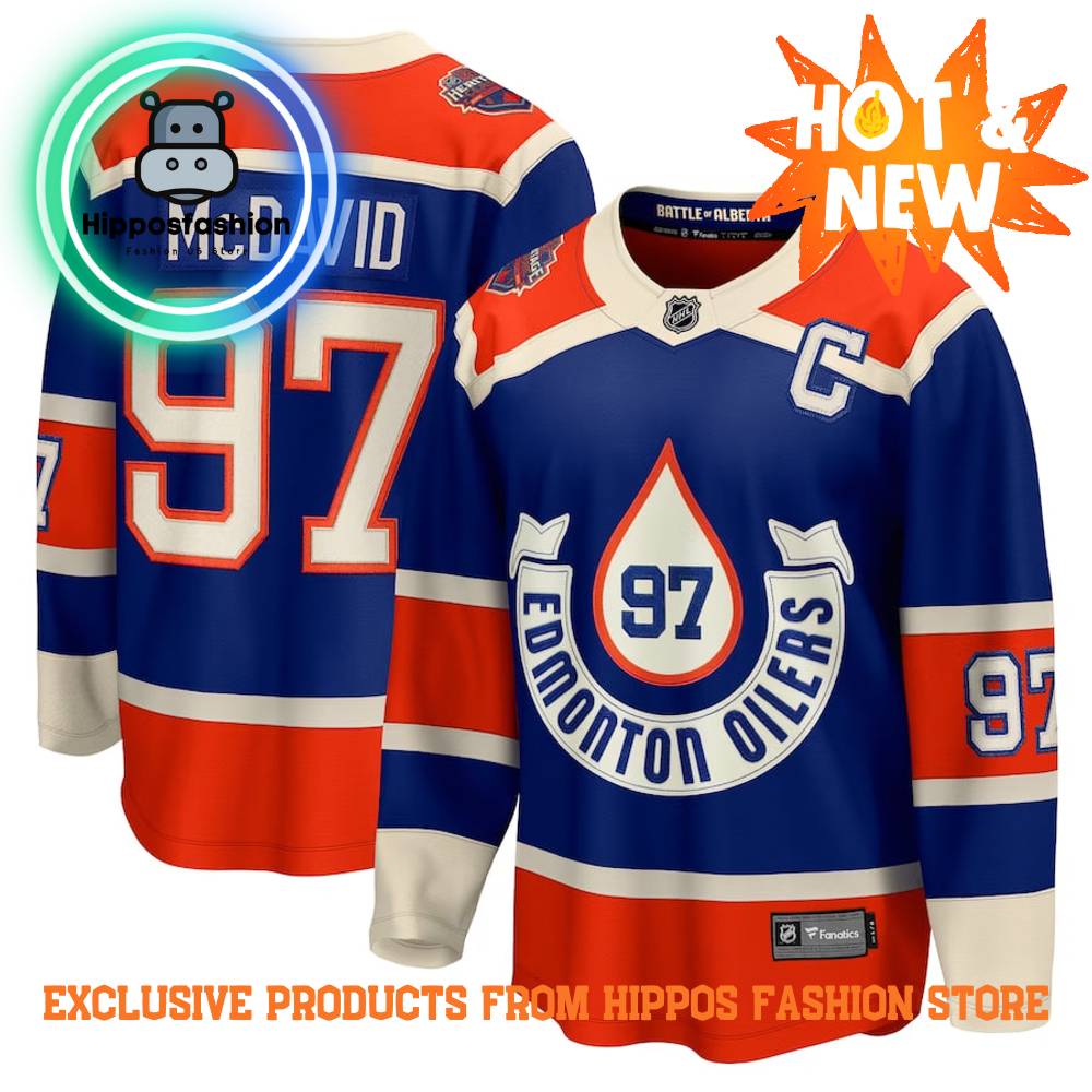 Connor McDavid Edmonton Oilers Fanatics Branded NHL Heritage Classic Hockey Jersey