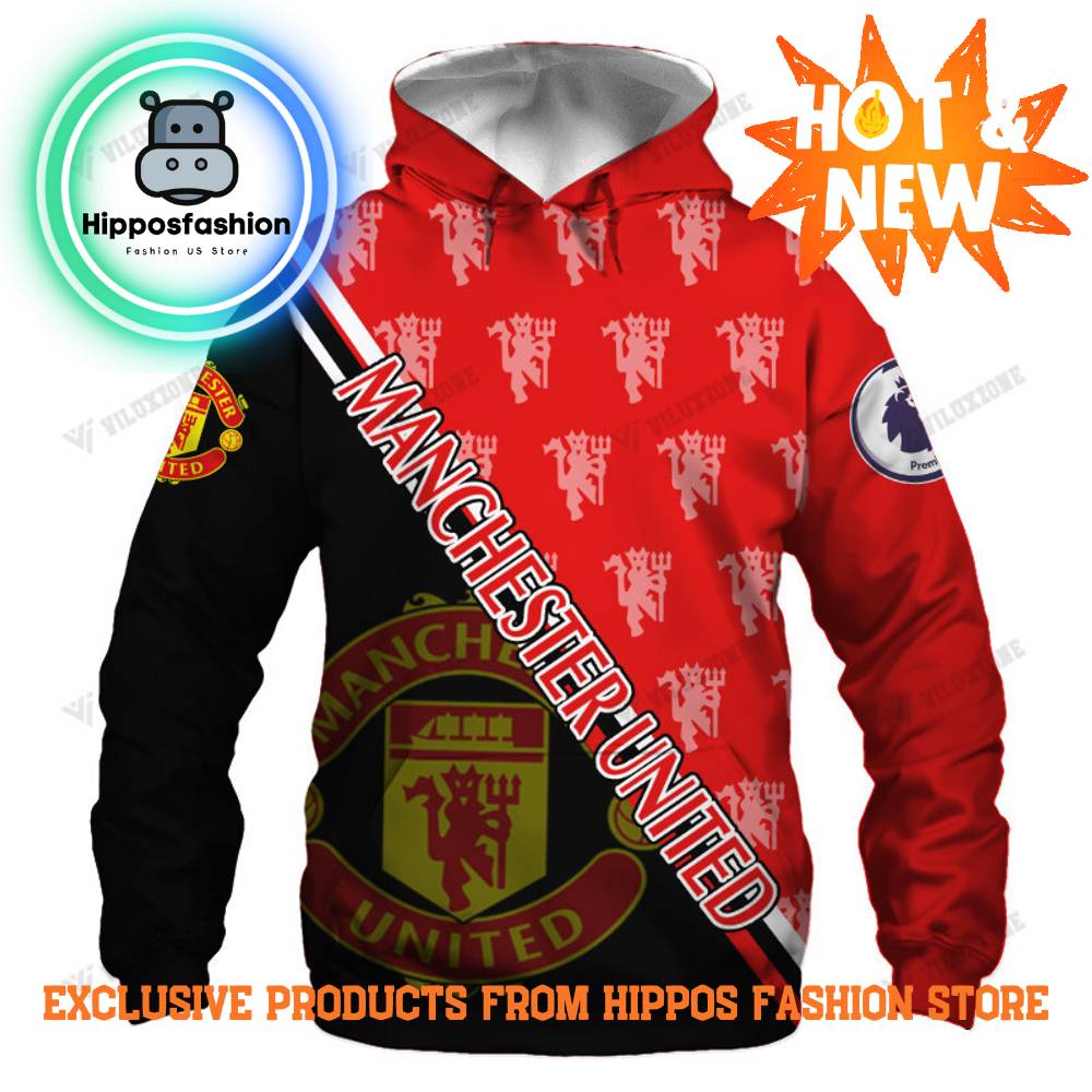 Manchester United Logo Full Printing Hoodie