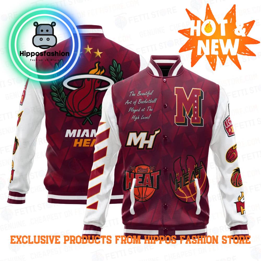 Miami Heat NBA Baseball Jacket