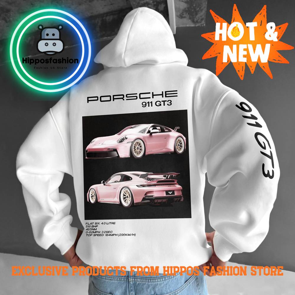 Oversize Porsche GT White Hoodie