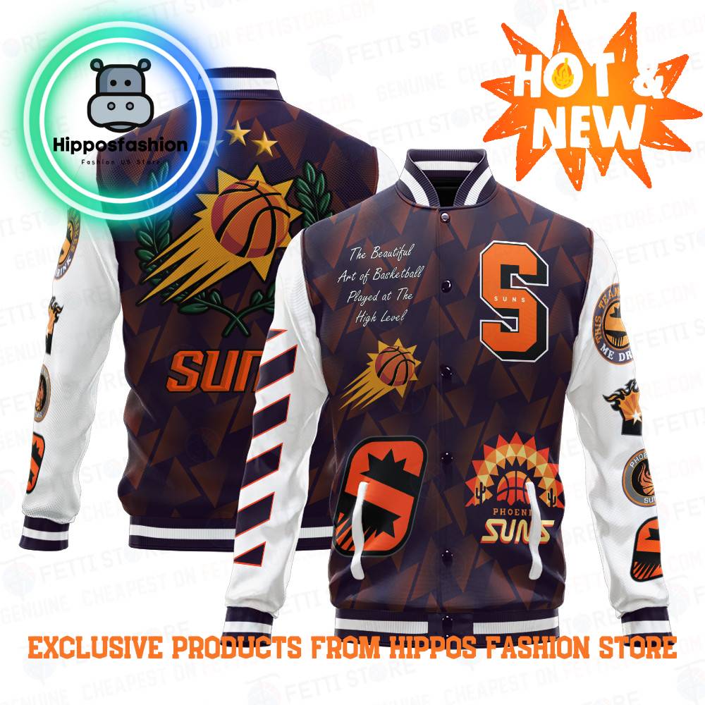 Phoenix Suns NBA Baseball Jacket
