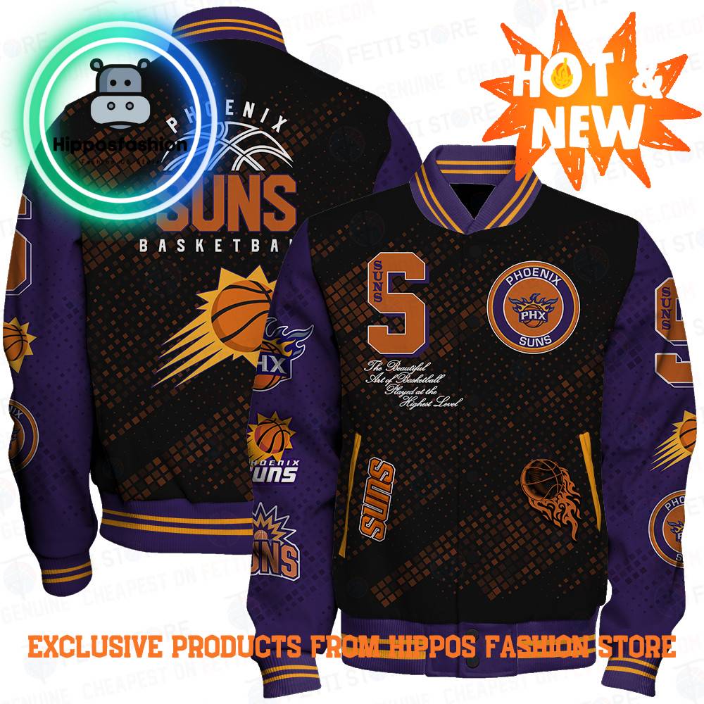 Phoenix Suns National Basketball Association Baseball Jacket
