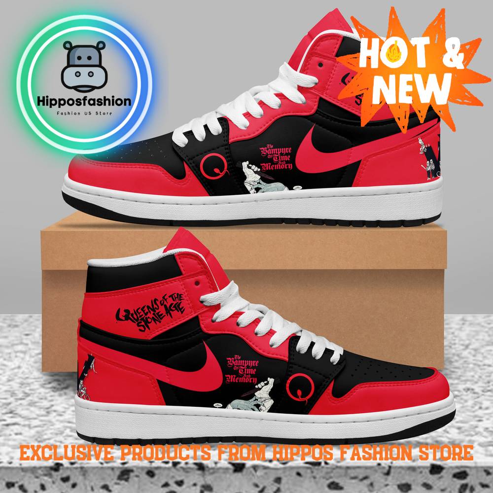 Queens Of The Stone Age Black Red Nike Air Jordan