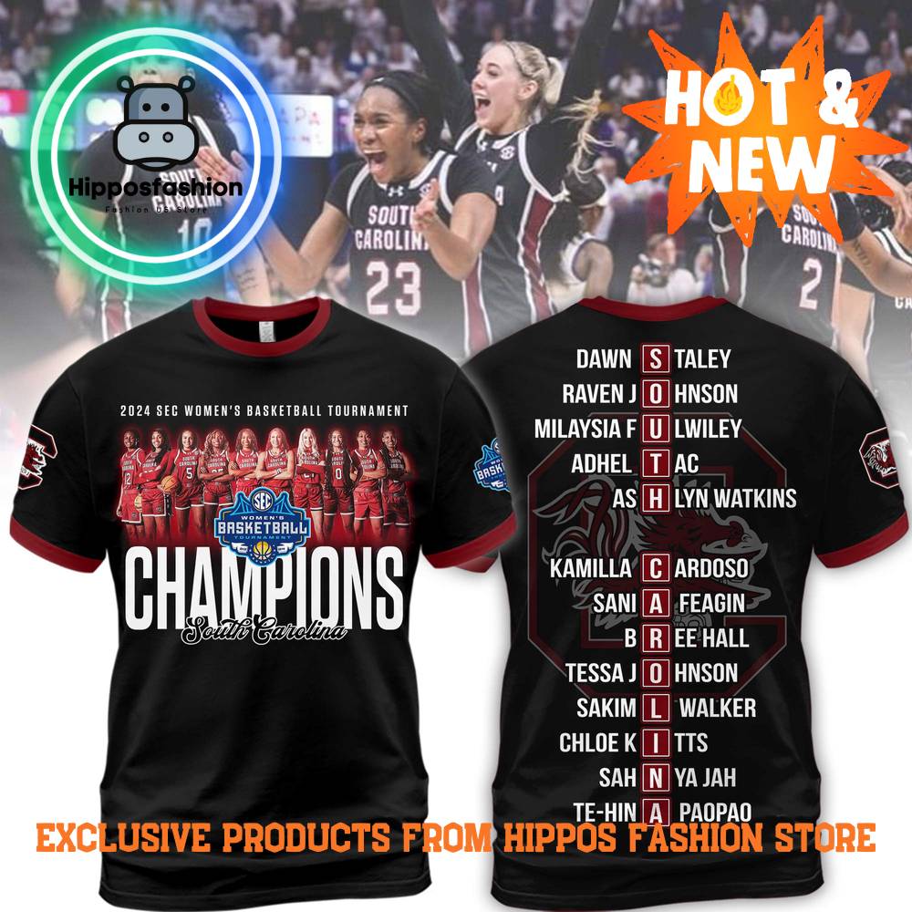 Team Name South Carolina Gamecocks Champions Tshirts