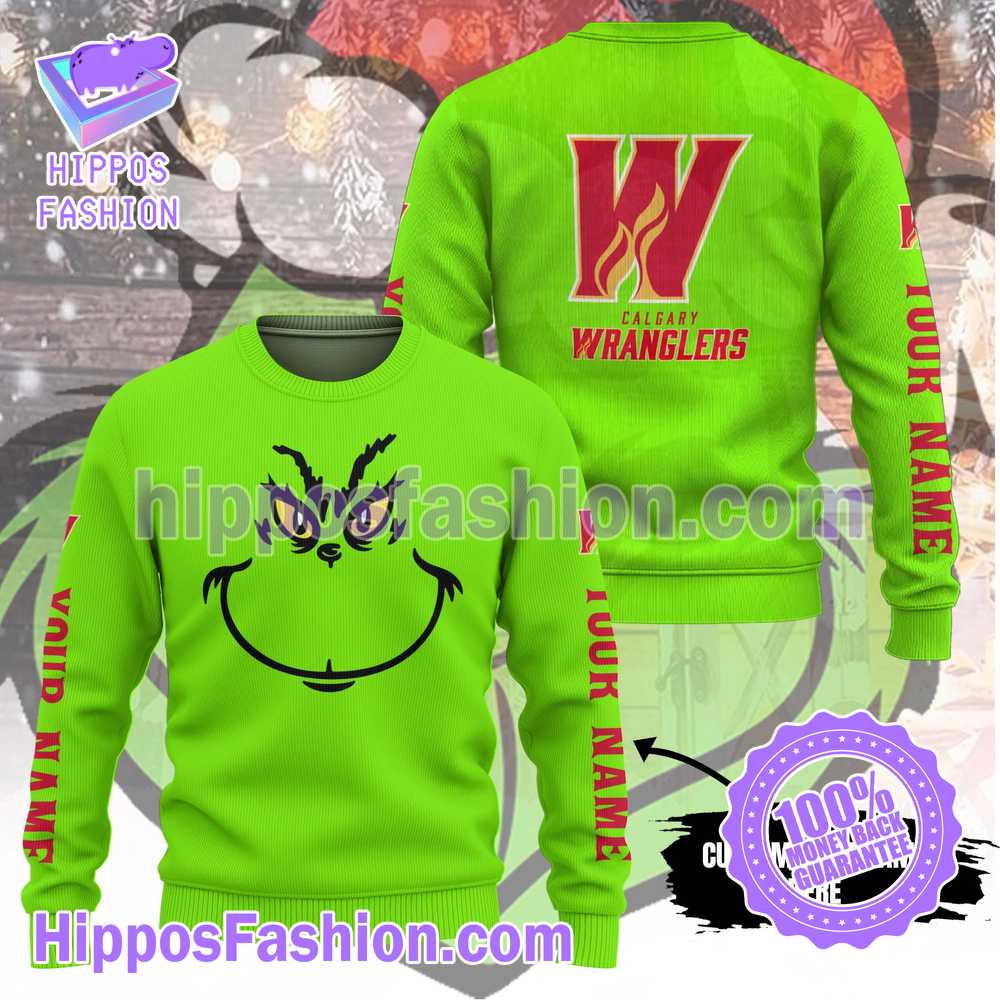 AHL Calgary Wranglers x Grinch Sweatshirt