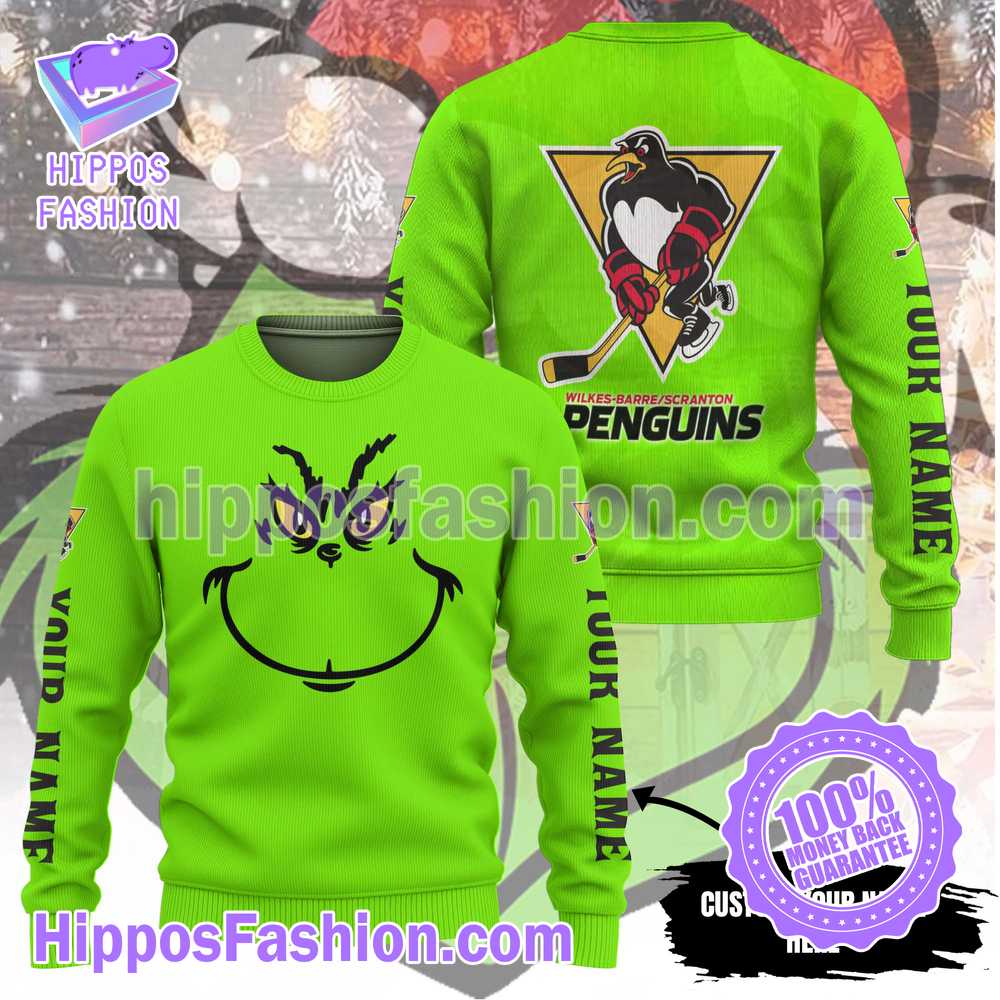 AHL WilkesBarre Scranton x Grinch Sweatshirt