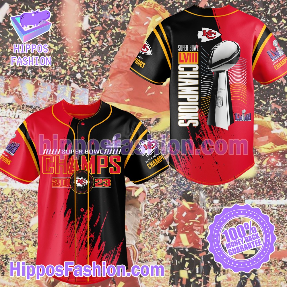 Kansas City Chiefs Super Bowl Champions Baseball Jersey